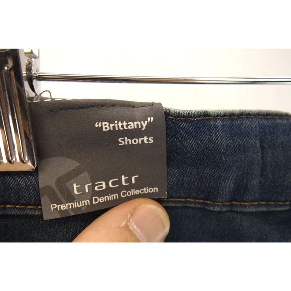 New Tractr "Brittany" Denim Shorts | Slim/Fit, Womens - Picture 4 of 5